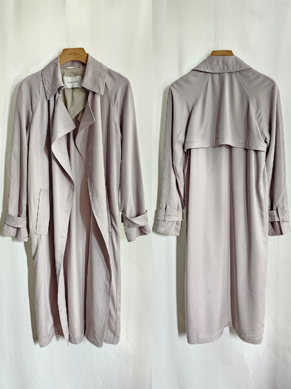 Aritzia Babaton Lilac Lawson Trench Coat - Picture 7 of 16